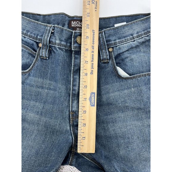 Michael Kors Jeans Mens 32 Blue 100% Cotton Straight Jeans 32 X 30 Casual Preppy - Picture 10 of 15